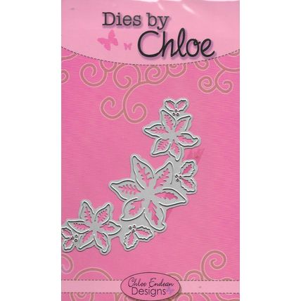 Dies By Chloe. Poinsettia Die. Die Cutting Cardmaking Scrapbooking Crafts