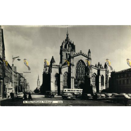 St Giles Cathedral, Edinburgh, 35246 RP St Alban's Series Postcard, 1962