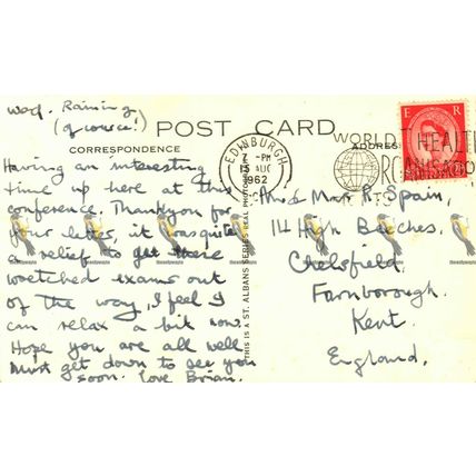 St Giles Cathedral, Edinburgh, 35246 RP St Alban's Series Postcard, 1962