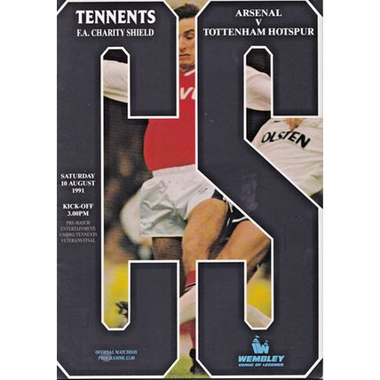 ARSENAL v TOTTENHAM HOTSPUR FA CHARITY SHIELD FINAL 1991