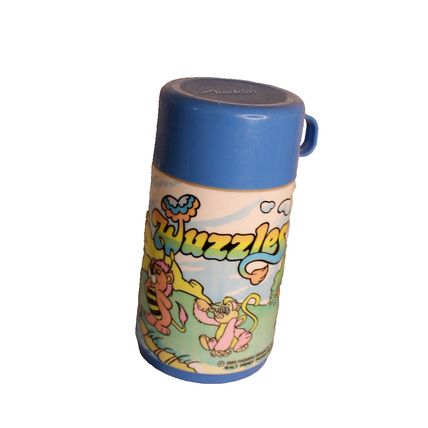 VTG Disney The Wuzzles 80s Cartoon Lunchbox Thermos Rare Aladin 1985 Bumblelion