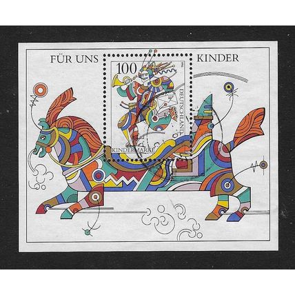 GERMANY 1996 FOR US CHILDREN MINIATURE SHEET USED SG MS2708