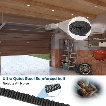 41A3589-2 Drive Belt for 10Ft High Garage Doors, 304'' Garage Door Openers Belt