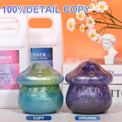 Silicone Mold Making Kit, 84Oz 10A Elastic Liquid Silica Gel for Casting Resin M