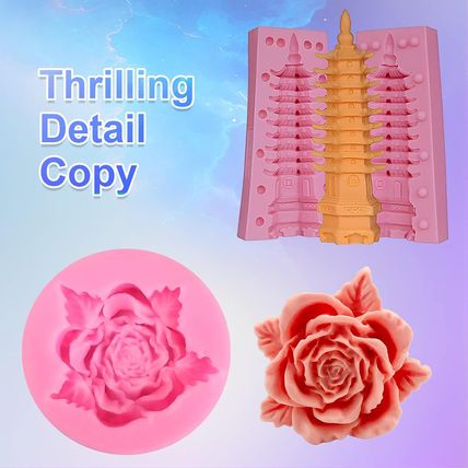 Silicone Mold Making Kit, 84Oz 10A Elastic Liquid Silica Gel for Casting Resin M