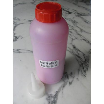 Magenta Chemical Toner Bottle for Graphic Art Colouring Projects (Samsung type)