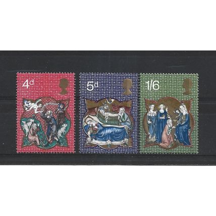 GB.1970 Christmas set of 3.Mounted Mint.Jul25a