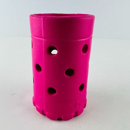 Bogg Boozie – Haute Pink 12 oz Beer Bottle Holder Pink Swiss Cheese Design