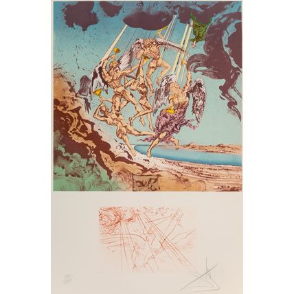 Salvador Dali (1904-1989). Return of Ulysses, from Hommage à Homère, 1977. Poste