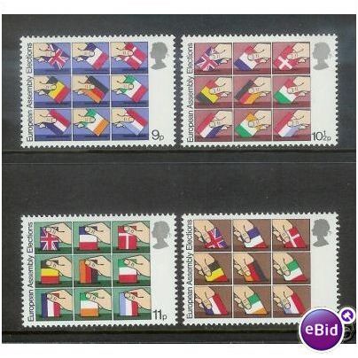 Great Britain 1979 EEC Elections Unmounted Mint NHM SG 1083-1086 Sc859-862 stamp