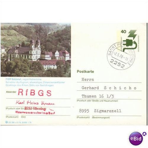 Germany postcard 1978 - 7109 Schontal