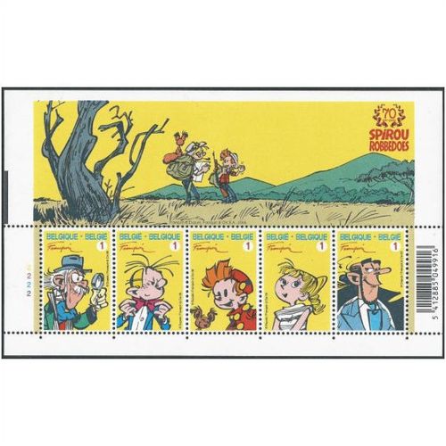 Belgium Mi Block 129: 70th Anniversary of the Comic Character 'Spirou.'