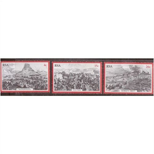 SOUTH AFRICA RSA 1979 CENTENARY OF ZULU WAR SET OF 3 MINT NEVER HINGED MNH