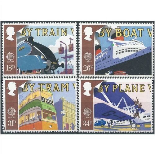 Great Britain 1988 Europa Transport & Mail Unmounted Mint NHM SG 1392-1395 stamp