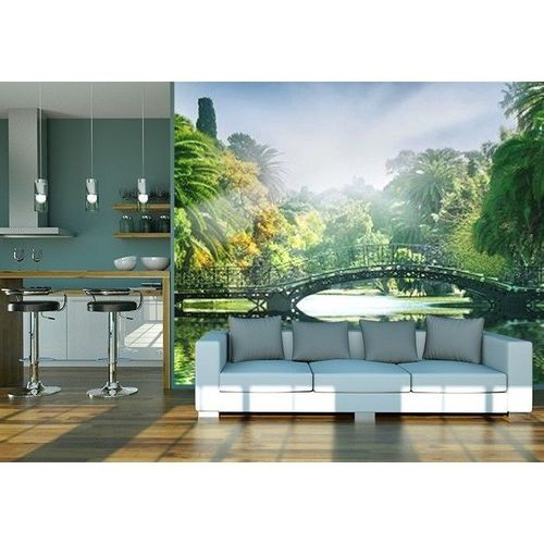 366x254cm Giant Wallpaper mural photo wall decor Bridge in the Jungle