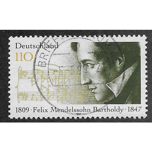 GER 1997 110pf 'FELIX MENDELSSOHN' FINE USED (EBID54-593)