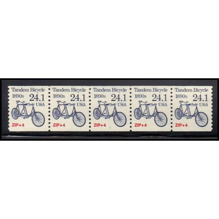 2266 24.1c Tandem Bicycle Very Fine MNH Dry Gum PNC 1/5 X1358