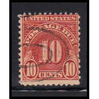 Used J84 10c Postage Due Average K1374