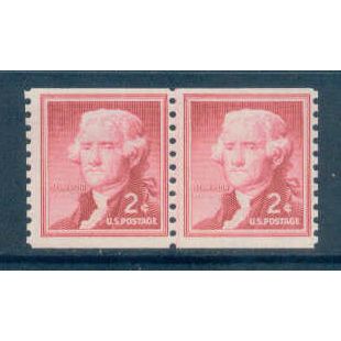 1055 2c Thomas Jefferson Barely Clears MNH CLP B0322