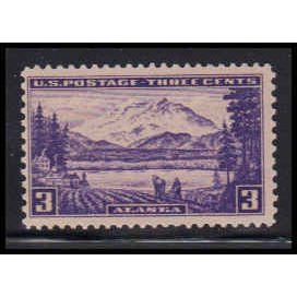800 3c Alaska Just Clears MNH O0629