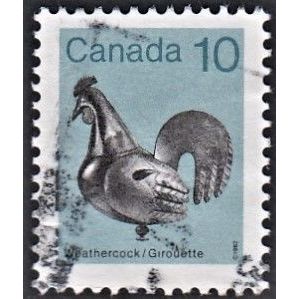 CANADA, 1985 10c Weather-cock p13 x 13.5, SG 1058b (Scott #921a), used