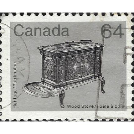 CANADA, Wood Stove, grey 1984, 64c, #5
