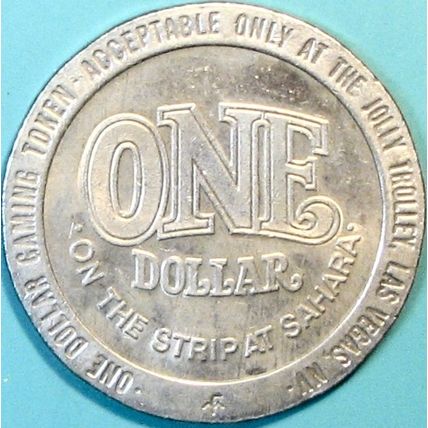 Jolly Trolly. $1 Casino Token. Las Vegas, NV. U25.