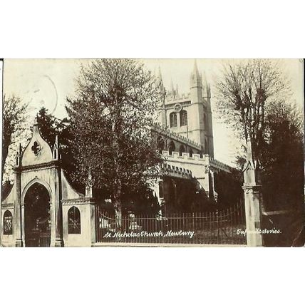 Berkshire NEWBURY St Nicholas Church Postcard (Tufnell)