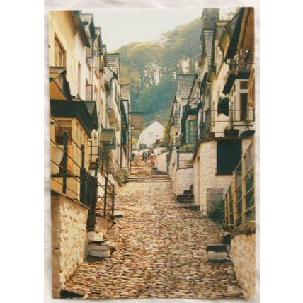 1985 postcard Clovelly