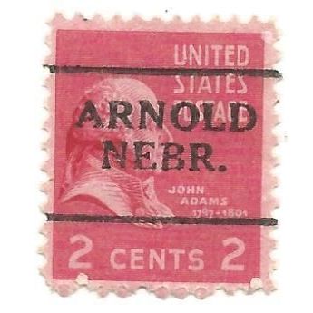 PRECANCEL -T&T ARNOLD, NEB 701 ON 2c PREXY