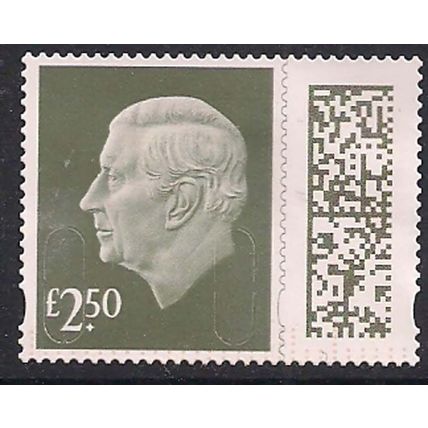 GB 2024 KC 3rd £2.50 Gooseberry Green Machin Used SG V5026 ( J1159 )