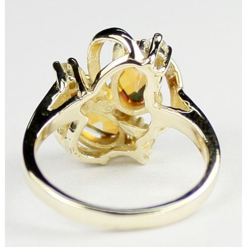 Twilight Fire Topaz, 10KY Gold Ring, R016