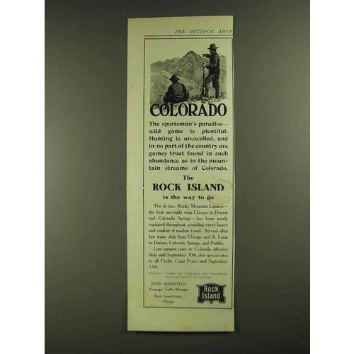 1907 Rock Island Railroad Ad - Colorado