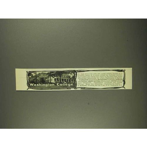 1908 Washington College Ad