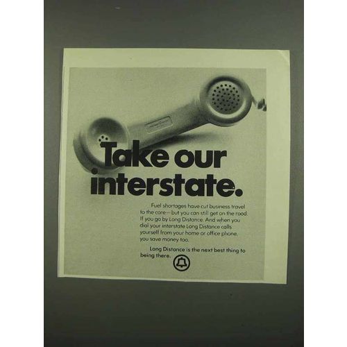 1974 Bell Telephone Ad - Take Our Interstate
