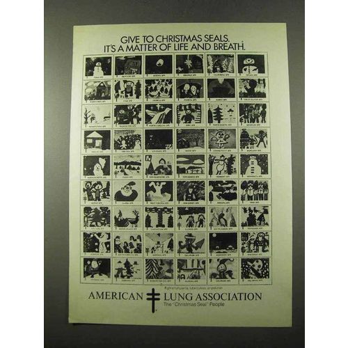 1975 American Lung Association Ad - Christmas Seals