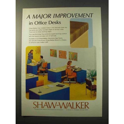 1977 Shaw-Walker Electronic-Age Desks Ad - Improvement