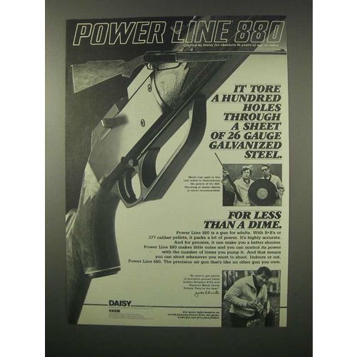 1979 Daisy Power Line 880 Rifle Ad - Through Steel