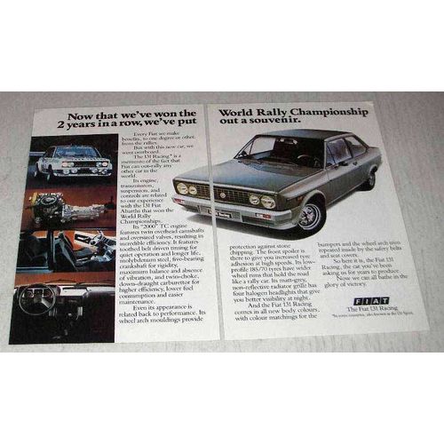 1979 Fiat 131 Racing Ad - World Rally Championship