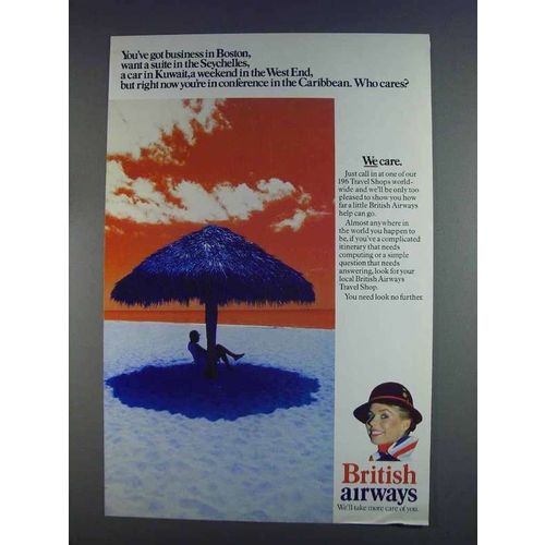 1980 British Airways Ad - Conference in Caribbean