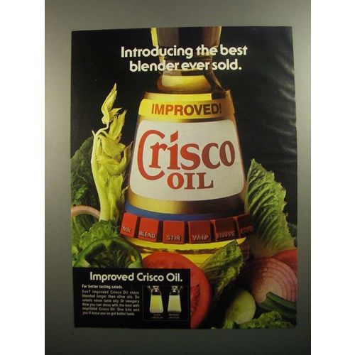 1984 Crisco Oil Ad - Best Blender Ever Sold