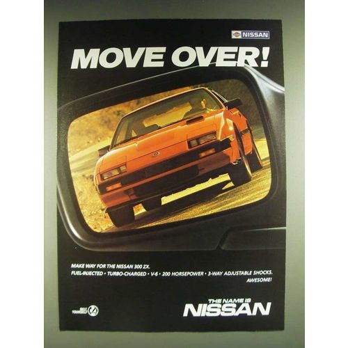 1985 Nissan 300 ZX Car Ad - Move over!