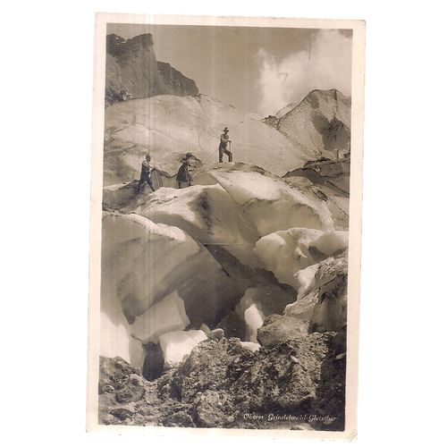GRINDELWALD, SWITZERLAND used vintage postcard 1929 POSTMARK