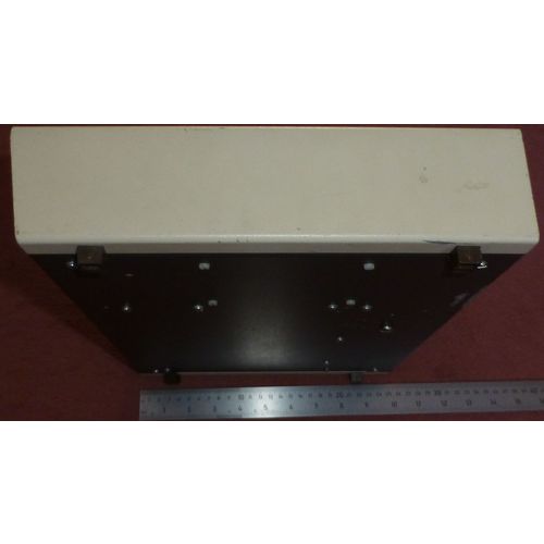 Steel project box Cream Brown 38x26x6.5 cm external