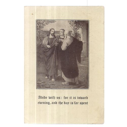 RELIGIOUS EASTER GREETINGS CARD vintage ..used. dated 1927 pub. by Mowbrays /