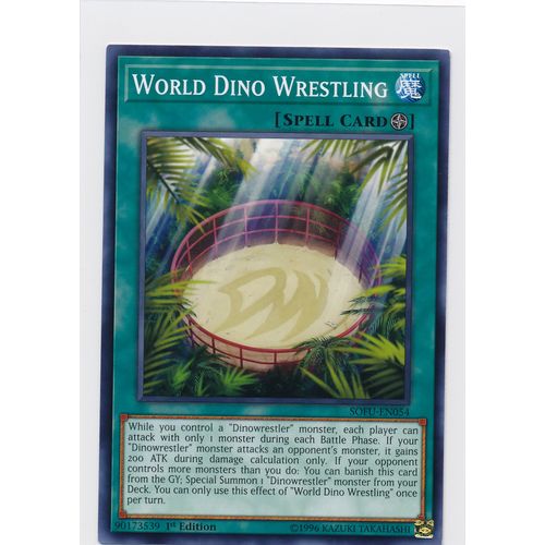 YuGiOh Soul Fusion SOFU-EN054 World Dino Wrestling 1st Edition