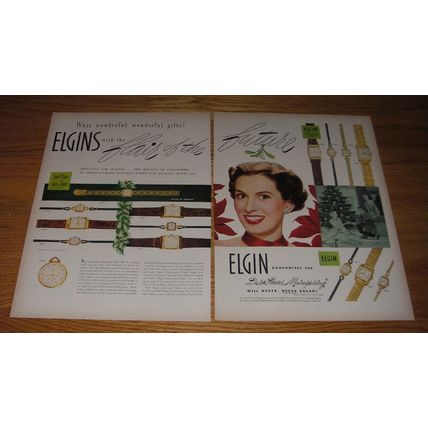 1950 Elgin Watches Ad - What wonderful gifts