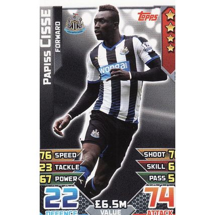 Match Attax 2015/2016 198 Papiss Cisse Newcastle United