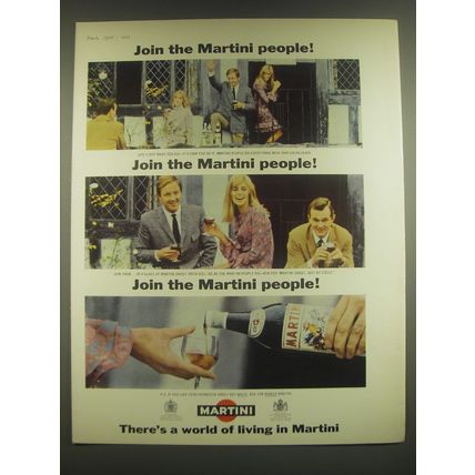 1965 Martini Vermouth Ad - Join the Martini people