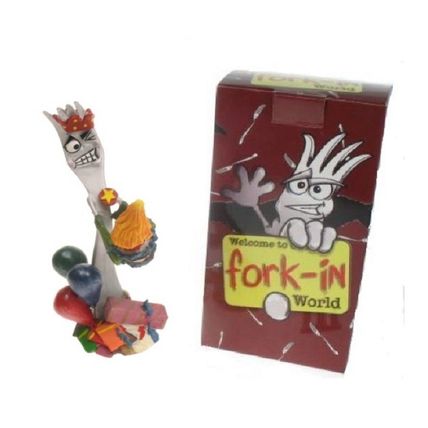 Fork In World Novelty Fun Figurine - Birthday